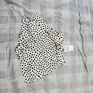 Zara polka dot high waisted shorts